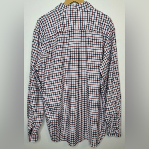 L.L. Bean Men’s Slightly Fitted Coolmax Button Up Check Shirt Check Size XXL - Picture 2 of 4